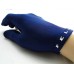 深藍色．N.I.C.進口萊卡伸縮布三指手套．SL012B1
