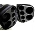 6孔．梯形．黑色壓紋高級球筒．C24-3 (缺貨中)