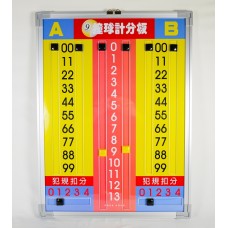 亮麗軌道式撞球記分板．DSL-EQP-06