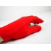 紅色彈性布料．三指手套．DSL-EQP-10R