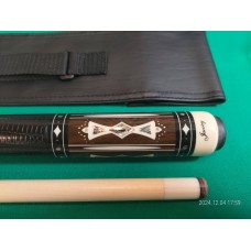 黑檀插角真皮握把．JACOBY．原裝進口撞球桿．JACOBY-0223-49  ( 現貨中  )