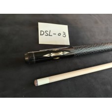 DSL雙頭白扁鑽圖騰．基礎撞球桿．DSL-03
