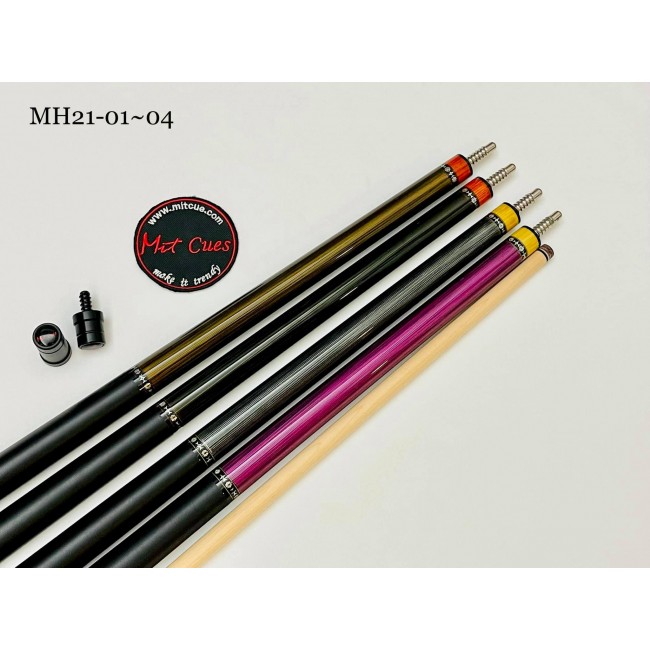 MIT．科技經典木紋鑲嵌撞球桿附動力科技前節．MH21(3色可選)